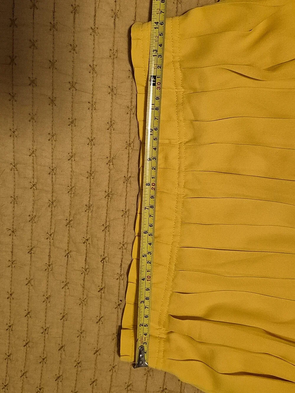 J. Crew Bright Yellow Pleated Midi Skirt - Women - 28-inch Waist